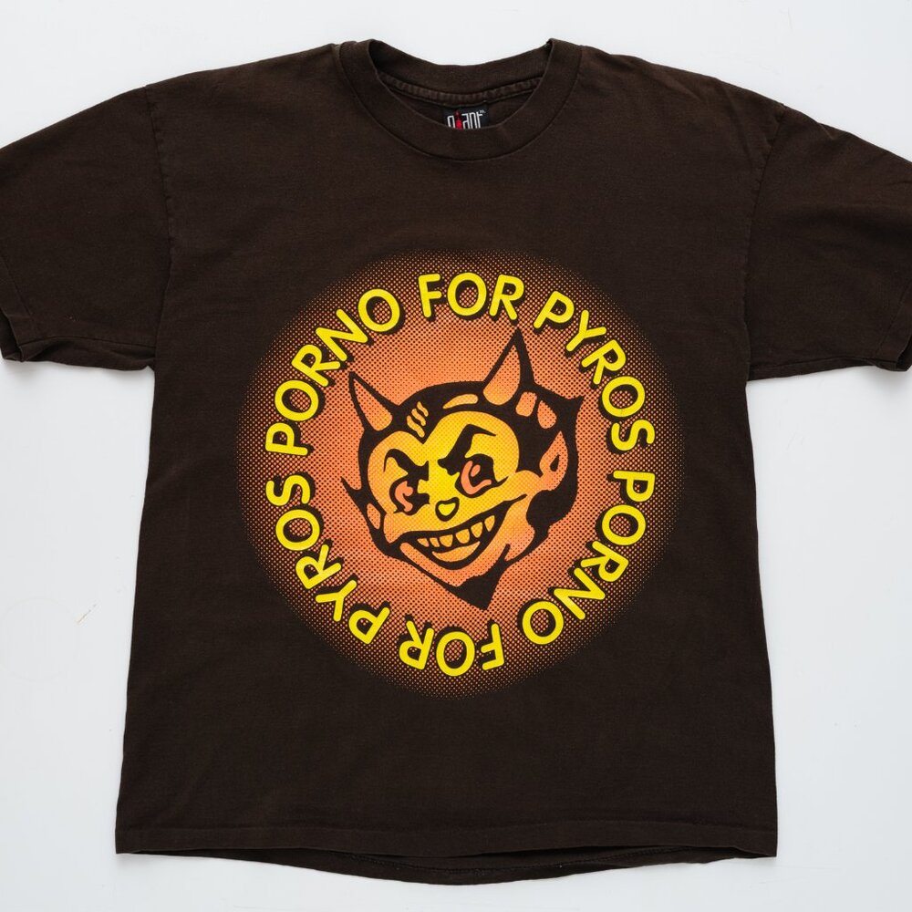 Vintage 90s Porno for Pyros Giant Tag Shirt Men's XL Jane's Addiction